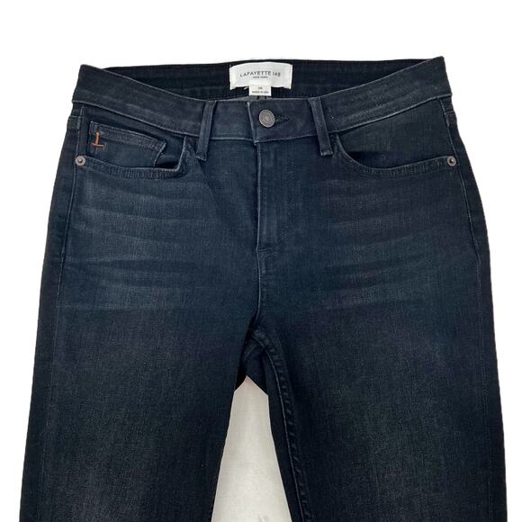 L148 Denim Lafayette 148 Mercer Skinny Jeans Washed Onyx size 26 - Picture 10 of 13